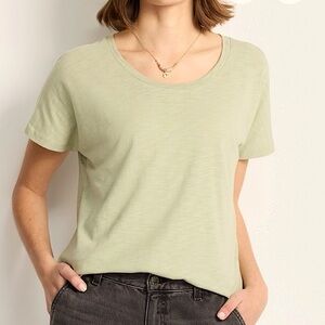 BRAND NEW Market & Spruce Gracia Short Sleeve Dolman Slub Tee Size M Olive